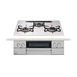 画像: パロマ 『PD-829WS-U60CV 都市ガス』 ビルトインコンロ WITHNA ウィズナ 左右強火力 60cm 3口 水なし両面焼グリル ティアラシルバー