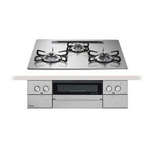 画像: パロマ 『PD-829WS-U60GH プロパン』 ビルトインコンロ WITHNA ウィズナ 左右強火力 60cm 3口 水なし両面焼グリル シャインシルバー