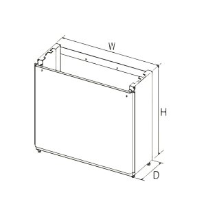 画像: パロマ SDFA-10 650L ガス給湯器部材 据置台