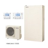 画像: パナソニック 『HE-YWU37LQV+コミュニケーションリモコン』 おひさまエコキュート YWシリーズ 薄型 パワフル高圧 フルオート 屋外設置 370L ♪