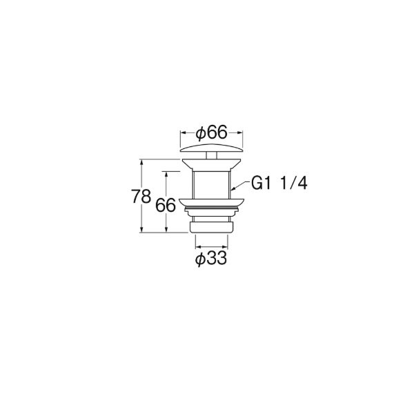 画像2: SANEI/三栄水栓 H3100N-MDP-32 洗面用品 排水栓上部 排水栓 (2)