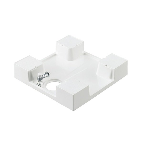 画像1: SANEI/三栄水栓 H5410S6-W-600 洗濯機用品 洗濯機パン 洗濯機パン(洗濯機用水栓付) ホワイト (1)