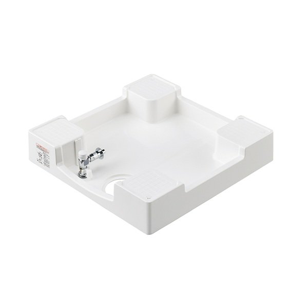 画像1: SANEI/三栄水栓 H5410S6-W-640 洗濯機用品 洗濯機パン 洗濯機パン(洗濯機用水栓付) ホワイト (1)