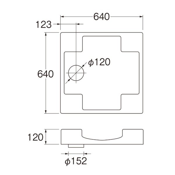 画像2: SANEI/三栄水栓 H5412-W-640 洗濯機用品 洗濯機パン 洗濯機パン ホワイト (2)