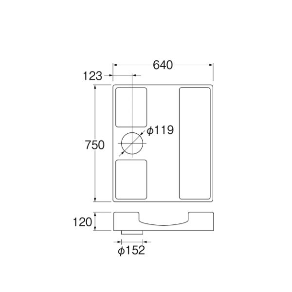 画像2: SANEI/三栄水栓 H5412-W-750 洗濯機用品 洗濯機パン 洗濯機パン ホワイト (2)