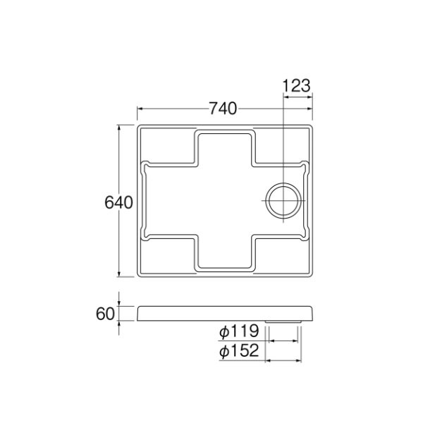 画像2: SANEI/三栄水栓 H5414-W-740 洗濯機用品 洗濯機パン 洗濯機パン ホワイト (2)