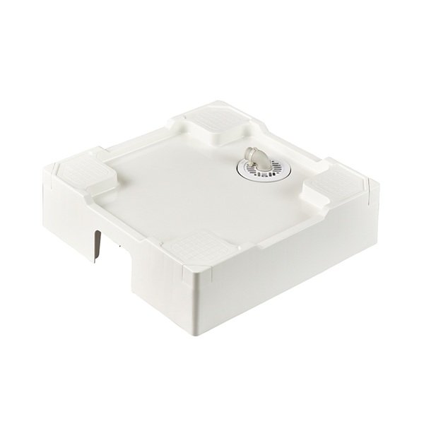 画像1: SANEI/三栄水栓 H546-W-640 洗濯機用品 洗濯機パン 洗濯機パン(床上配管用) ホワイト (1)