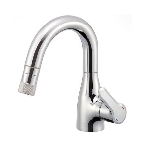 画像: SANEI/三栄水栓 K370CEJV 混合栓 スプレー（シャワー）混合栓 シングルスプレー混合栓