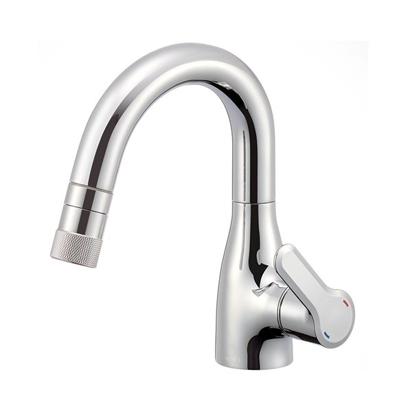 画像1: SANEI/三栄水栓 K370CEJV 混合栓 スプレー（シャワー）混合栓 シングルスプレー混合栓 (1)