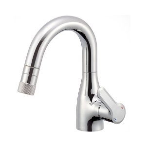 画像: SANEI/三栄水栓 K370CEJK 混合栓 スプレー（シャワー）混合栓 シングルスプレー混合栓 寒冷地用