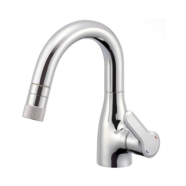 画像1: SANEI/三栄水栓 K370CEJK 混合栓 スプレー（シャワー）混合栓 シングルスプレー混合栓 寒冷地用 (1)