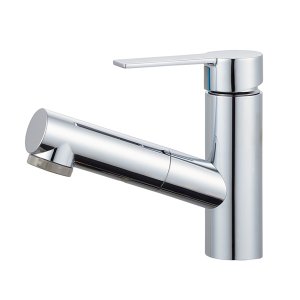 画像: SANEI/三栄水栓 K37532E6JV 混合栓 スプレー（シャワー）混合栓 シングルスプレー洗面混合栓(洗髪用)