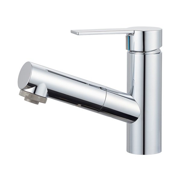 画像1: SANEI/三栄水栓 K37532EJ 混合栓 スプレー（シャワー）混合栓 シングルスプレー混合栓(FB) (1)