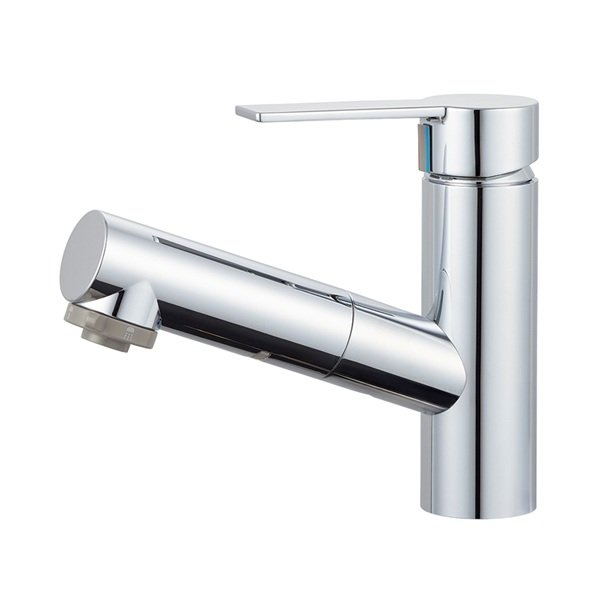 画像1: SANEI/三栄水栓 K37532EJK 混合栓 スプレー（シャワー）混合栓 シングルスプレー混合栓(FB) 寒冷地用 (1)