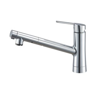 画像: SANEI/三栄水栓 K87122ETJV 混合栓 スプレー混合栓 シングルワンホールスプレー混合栓