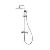 画像: SANEI/三栄水栓 SK18C-1S1-13 混合栓 壁付シャワー混合栓 サーモシャワー混合栓 URBAN TOWER クロム