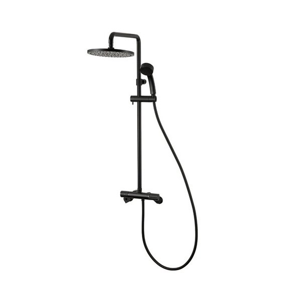 画像1: SANEI/三栄水栓 SK18C-1S1-MDP-13 混合栓 壁付シャワー混合栓 サーモシャワー混合栓 URBAN TOWER マットブラック 受注生産品 § (1)