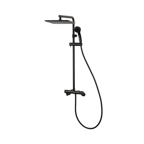 画像1: SANEI/三栄水栓 SK18C-1S2-MDP-13 混合栓 壁付シャワー混合栓 サーモシャワー混合栓 URBAN TOWER マットブラック 受注生産品 § (1)