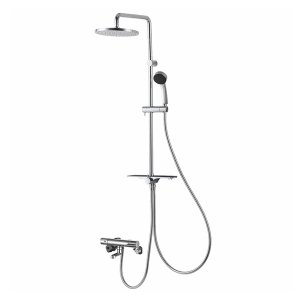 画像: SANEI/三栄水栓 SK18CK-2S1 混合栓 壁付シャワー混合栓 サーモシャワー混合栓 URBAN TOWER 寒冷地用 クロム