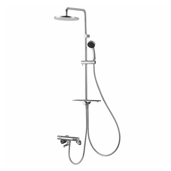 画像1: SANEI/三栄水栓 SK18CK-2S1 混合栓 壁付シャワー混合栓 サーモシャワー混合栓 URBAN TOWER 寒冷地用 クロム (1)