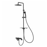 画像: SANEI/三栄水栓 SK18CK-2S1-MDP 混合栓 壁付シャワー混合栓 サーモシャワー混合栓 URBAN TOWER 寒冷地用 マットブラック 受注生産品 §