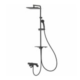 画像: SANEI/三栄水栓 SK18C-2S2-MDP 混合栓 壁付シャワー混合栓 サーモシャワー混合栓 URBAN TOWER マットブラック 受注生産品 §