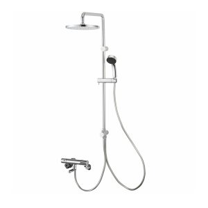 画像: SANEI/三栄水栓 SK18CK-2S3 混合栓 壁付シャワー混合栓 サーモシャワー混合栓 URBAN TOWER 寒冷地用 クロム