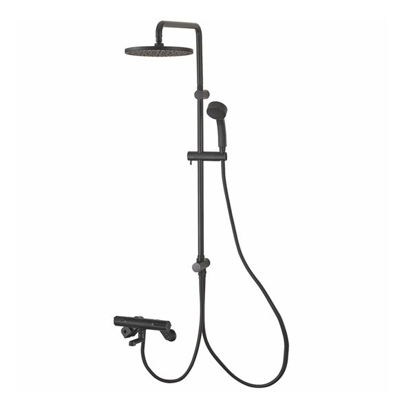 画像1: SANEI/三栄水栓 SK18C-2S3-MDP 混合栓 壁付シャワー混合栓 サーモシャワー混合栓 URBAN TOWER マットブラック 受注生産品 § (1)