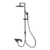 画像: SANEI/三栄水栓 SK18CK-2S3-MDP 混合栓 壁付シャワー混合栓 サーモシャワー混合栓 URBAN TOWER 寒冷地用 マットブラック 受注生産品 §