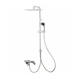 画像: SANEI/三栄水栓 SK18C-2S4 混合栓 壁付シャワー混合栓 サーモシャワー混合栓 URBAN TOWER クロム