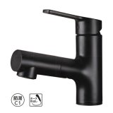 画像: タカギ WU100BN キレイスト シングルレバー洗面混合水栓 ブラックマット サイクロンバブルミストシャワー 洗面用水栓