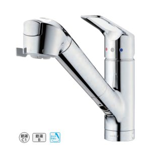 画像: タカギ JL306MN-9NL2  蛇口一体型浄水器 シングルレバー混合栓 (ワンホール型) メッキ みず工房 クリーンシリーズ