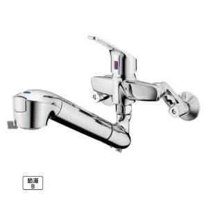 画像: タカギ JL336AN 壁出し混合水栓 固定型 メッキ 蛇口一体型浄水器 みず工房 クリーンシリーズ