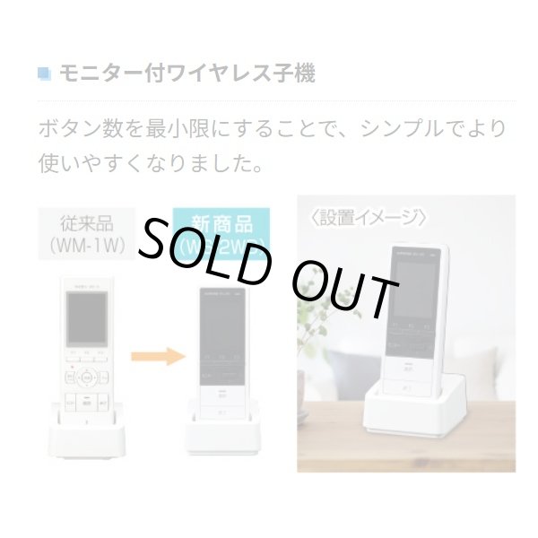 画像2: 『在庫あり』 アイホン WS-14A テレビドアホン ワイヤレスセット1・4タイプ ワイヤレス子機対応 ☆ (2)