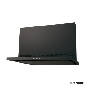 画像: 『本州のみ配送可』高須産業 WNBS-K755CDM(K)L/R レンジフード 幅750mm シロッコファン スリム型フード ノンフィルター φ150 前幕板付属 ブラック 受注品♪§