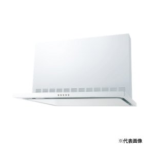 画像: 『本州のみ配送可』高須産業 WNBS-K905CDM(W)L/R レンジフード 幅900mm シロッコファン スリム型フード ノンフィルター φ150 前幕板付属 ホワイト 受注品♪§