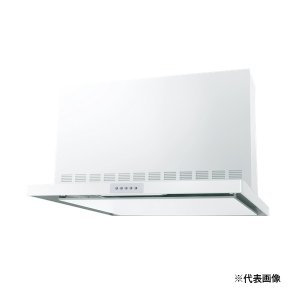 画像: 『本州のみ配送可』高須産業 WDS-756CDHM(W)L/R レンジフード 幅750mm シロッコファン スリム型フード 背梁対応タイプ φ150 前幕板付属 ホワイト 受注品♪§
