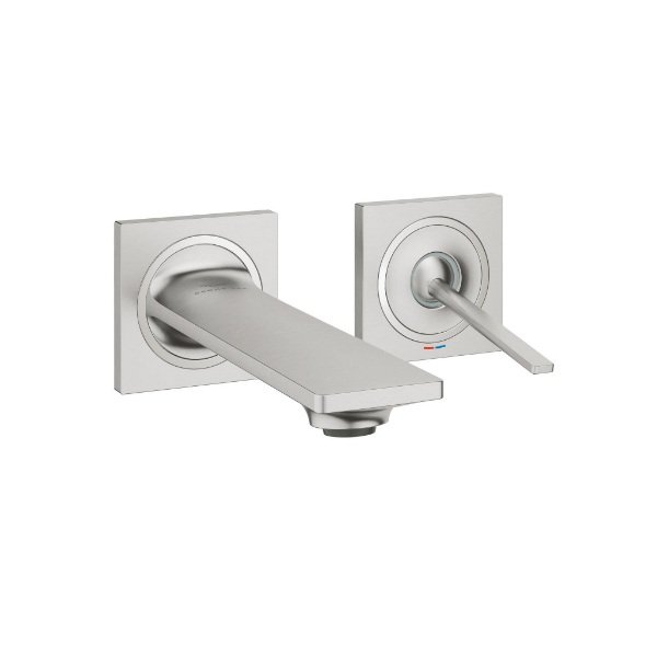 画像1: グローエ 19309DC2J 洗面用水栓 アリュール・シングルレバー壁出洗面混合栓 Sサイズ スーパースチール ※受注生産品 § (1)