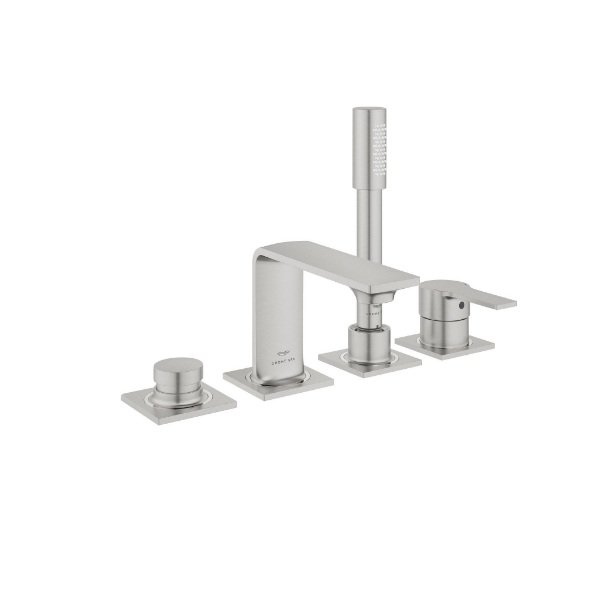 画像1: グローエ 19316DC1J 浴室用水栓 アリュール・シングルレバーデッキバスシャワー混合栓 スーパースチール ※受注生産品 § (1)