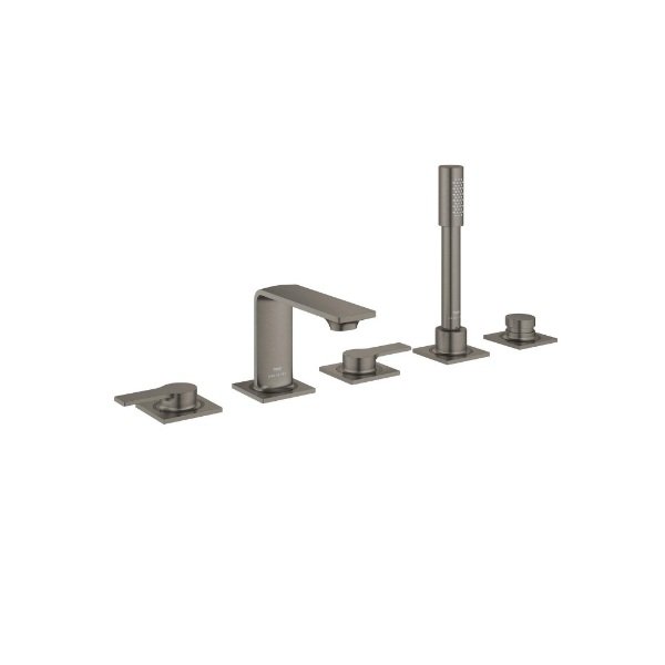 画像1: グローエ 25221AL1J 浴室用水栓 アリュール・2ハンドルデッキバスシャワー混合栓 ブラッシュドハードグラファイト ※受注生産品 § (1)