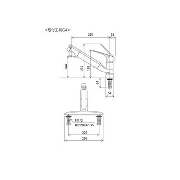 画像2: KVK KM5091ZTECJS 浄水器内蔵用シングルシャワー付混合栓 (eレバー) 寒冷地用 (2)