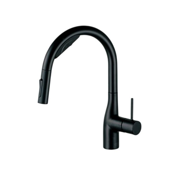画像1: KVK KM6092DSCECM5 ビルトイン浄水器用シングルシャワー付混合栓 (Wセンサー付) (ｅレバー) マットブラック 電池タイプ 浄水カートリッジセット付 (1)