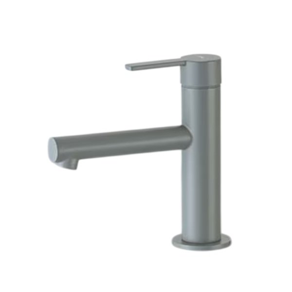 画像1: KVK MSL190DEM6 シングル混合栓 マットグレー (1)