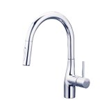 画像: KVK KM6061ZBECHS シングルシャワー付混合栓(eレバー) 撥水 ウルトラファインバブル発生器付 寒冷地用