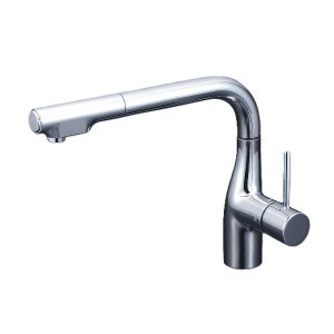 画像: KVK KM6101BECHS シングルシャワー付混合栓(eレバー) 撥水 ウルトラファインバブル発生器付