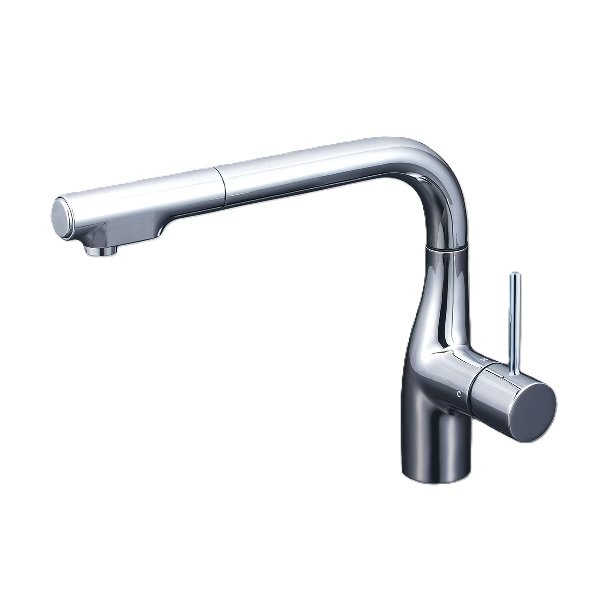 画像1: KVK KM6101BECHS シングルシャワー付混合栓(eレバー) 撥水 ウルトラファインバブル発生器付 (1)
