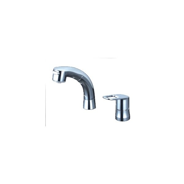 画像1: KVK FSL121DZEHMT 取付穴兼用型・シングル洗髪シャワー(eレバー) 撥水(ヒートン付) 寒冷地用 (1)
