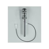 画像: セラトレーディング CET860U ワンプッシュ排水ヘッド部(ヨーロッパ製洗面器・手洗器用) クロム ♪