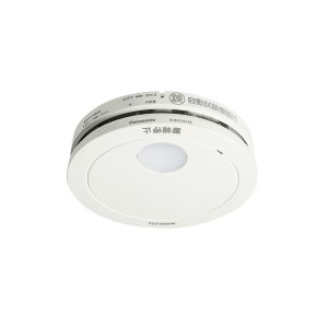 画像: パナソニック SHK42422K 住宅用火災警報器 けむり当番 薄型 2種 子器 電池式 ワイヤレス連動子器 あかり付 警報音 音声警報 AiSEG連携機能付 煙式 ホワイト 白