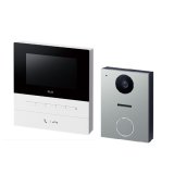 画像: Nasta KS-ND02A-WSV インターホン2 親機ホワイト×子機シルバー Interphon2 玄関子機＋室内親機セット 24時間防犯カメラ機能 自動応答 スマホ対応